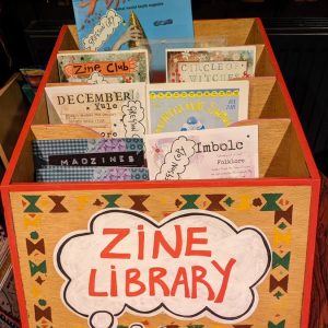 Image of Lancaster's Zine library in the Gregson