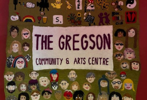 Gregson Centre felted banner